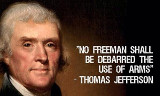 No Freeman Shall Be Debbard the Use Of Arms